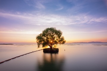 太湖日落