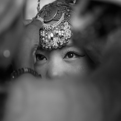 成人礼上的藏族女孩