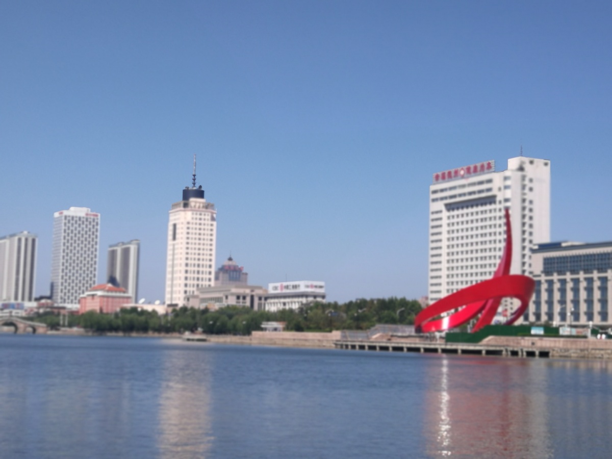 德州新湖景色岸边随拍