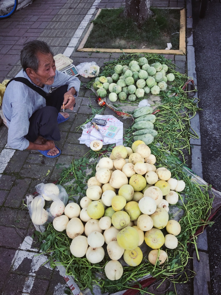 卖瓜的老爷爷