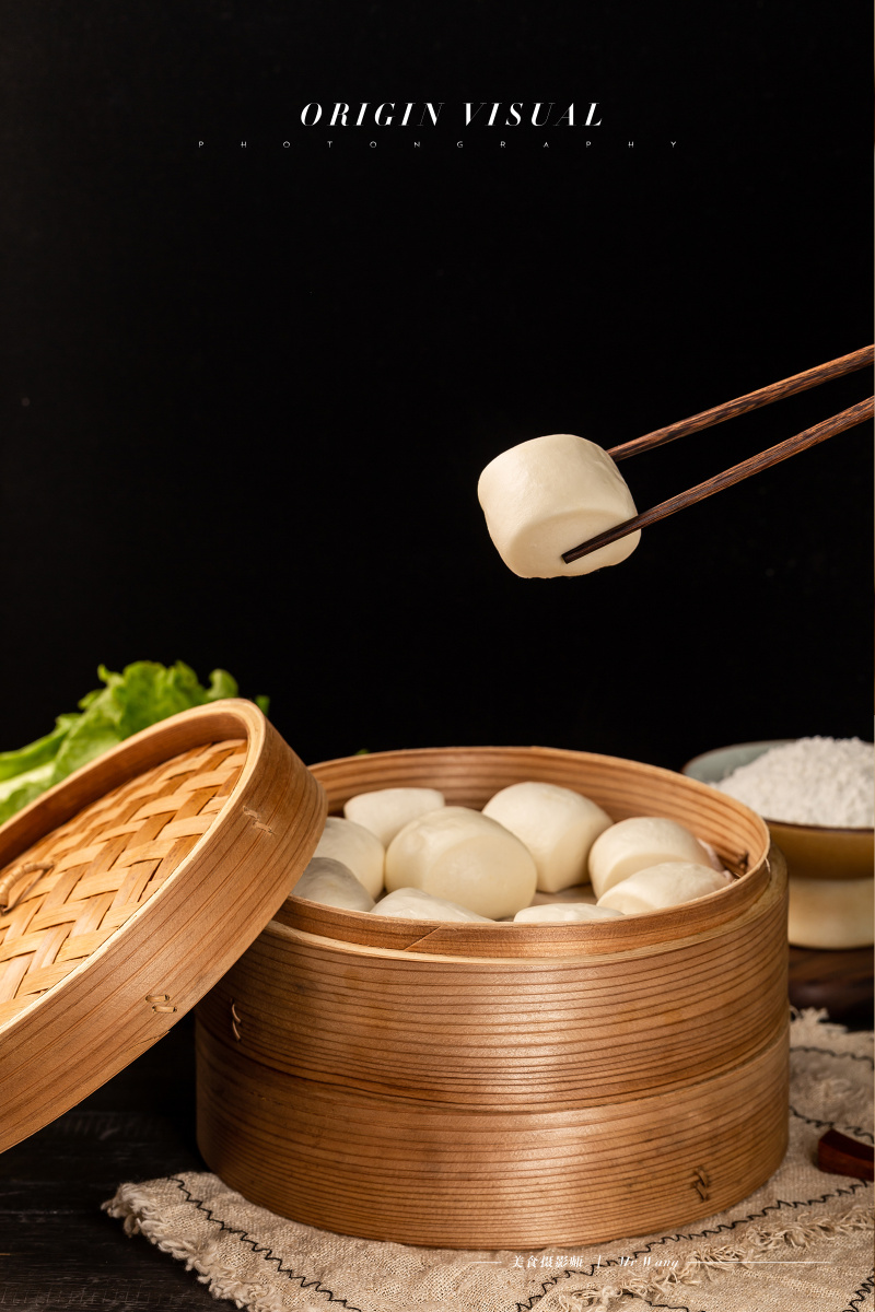 奶香小馒头美食摄影
