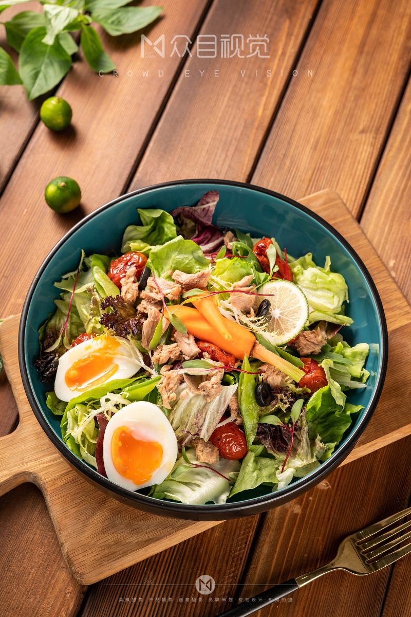 轻食菜品拍摄x众目摄影