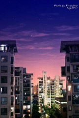 台风过后的夜色