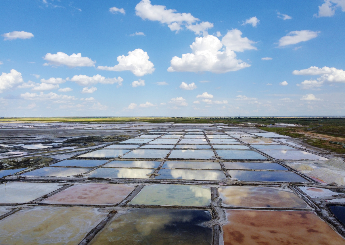 上帝的遗留的调色盒定边盐湖