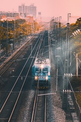 迎面而来的火车