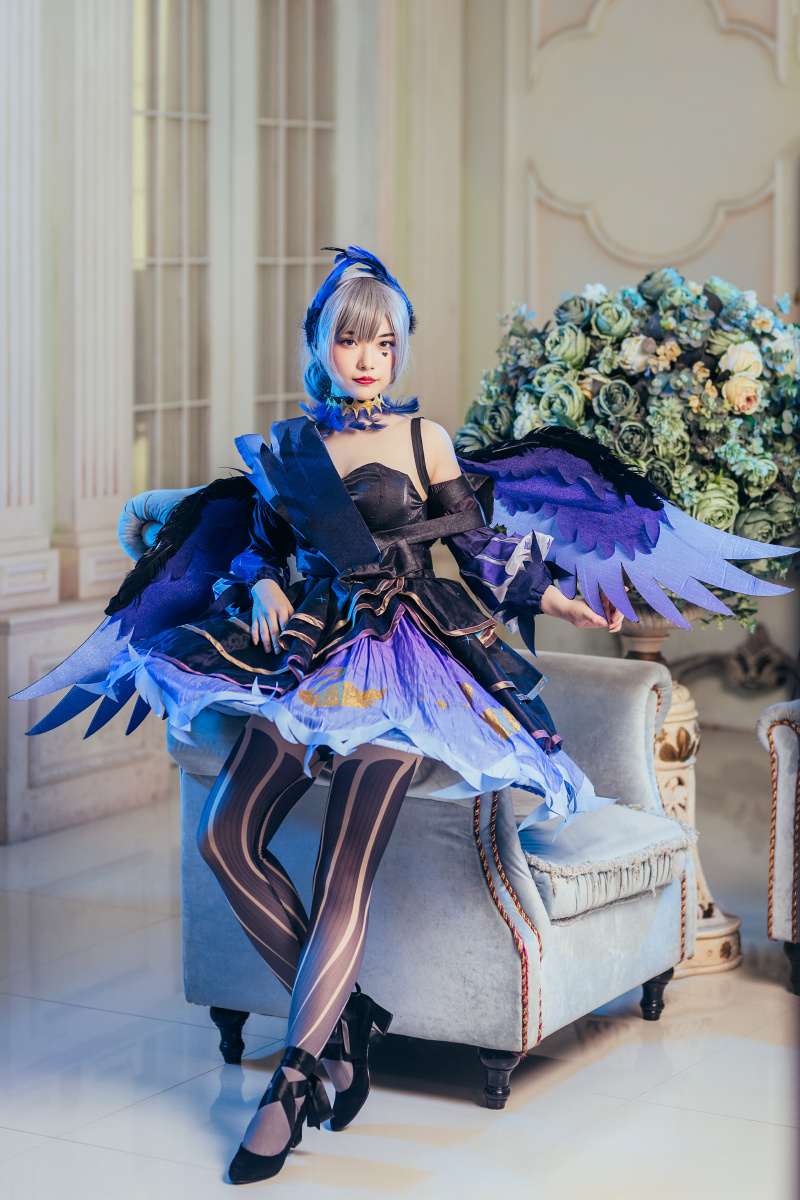 20210626宁波梁祝公园托斯卡纳婚纱摄影基地王者荣耀小乔黑白天鹅cos