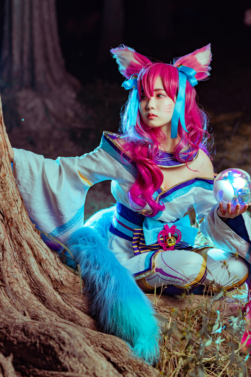 灵魂莲华阿狸cos正片出镜佩妮妆造白夜摄后奔