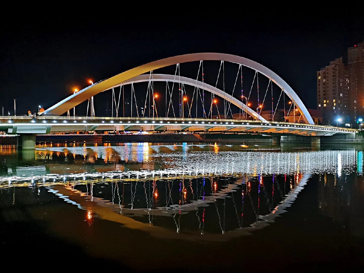 双虹桥夜景