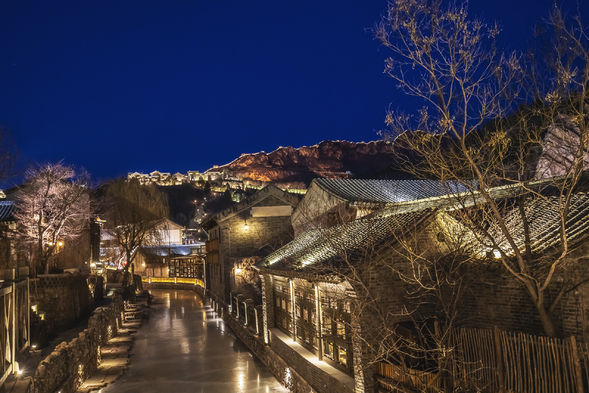 古北水镇冬季小夜景