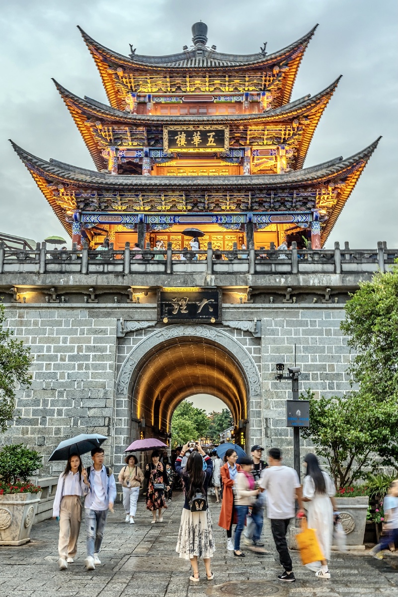 大理古城五华楼