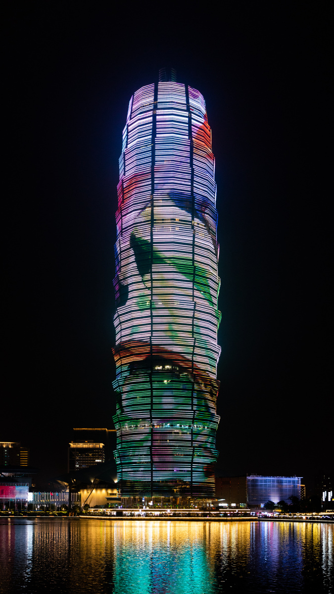 玉米楼千禧广场夜景