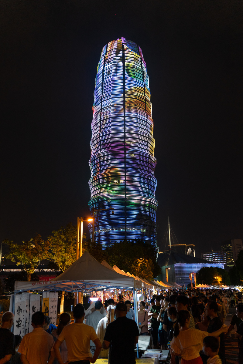 玉米楼千禧广场夜景