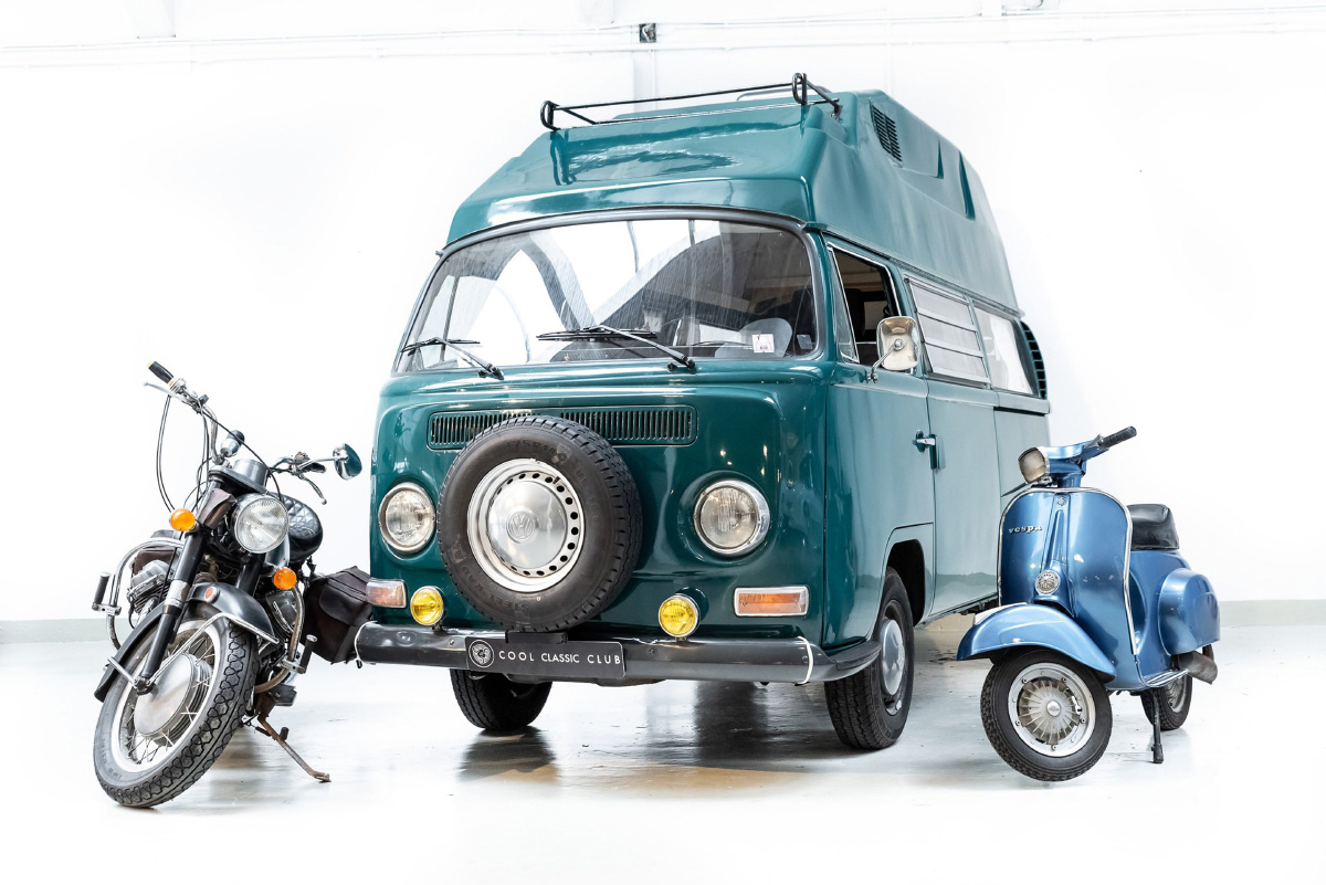 绿色1971大众volkswagent2highroof房车