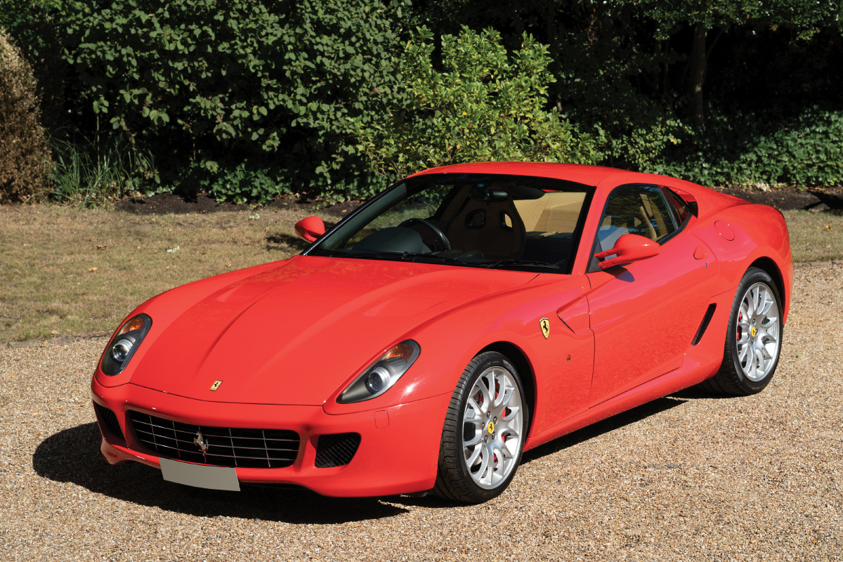 红色法拉利ferrari599gtb超跑