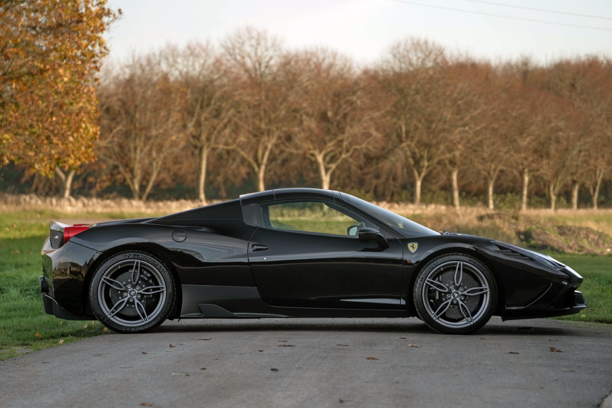 全黑法拉利敞篷超跑 ferrari 458 speciale aperta - 先来一个轮