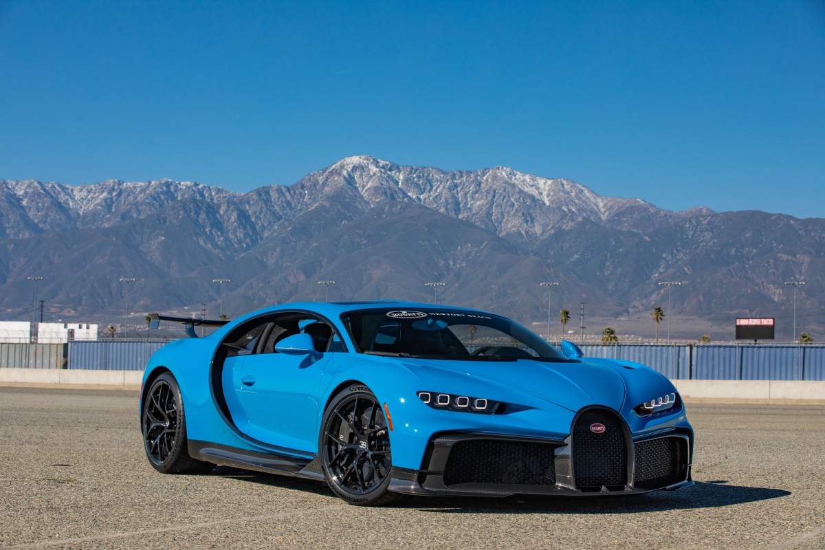 蓝色布加迪赤龙运动版超跑bugattichironpursport