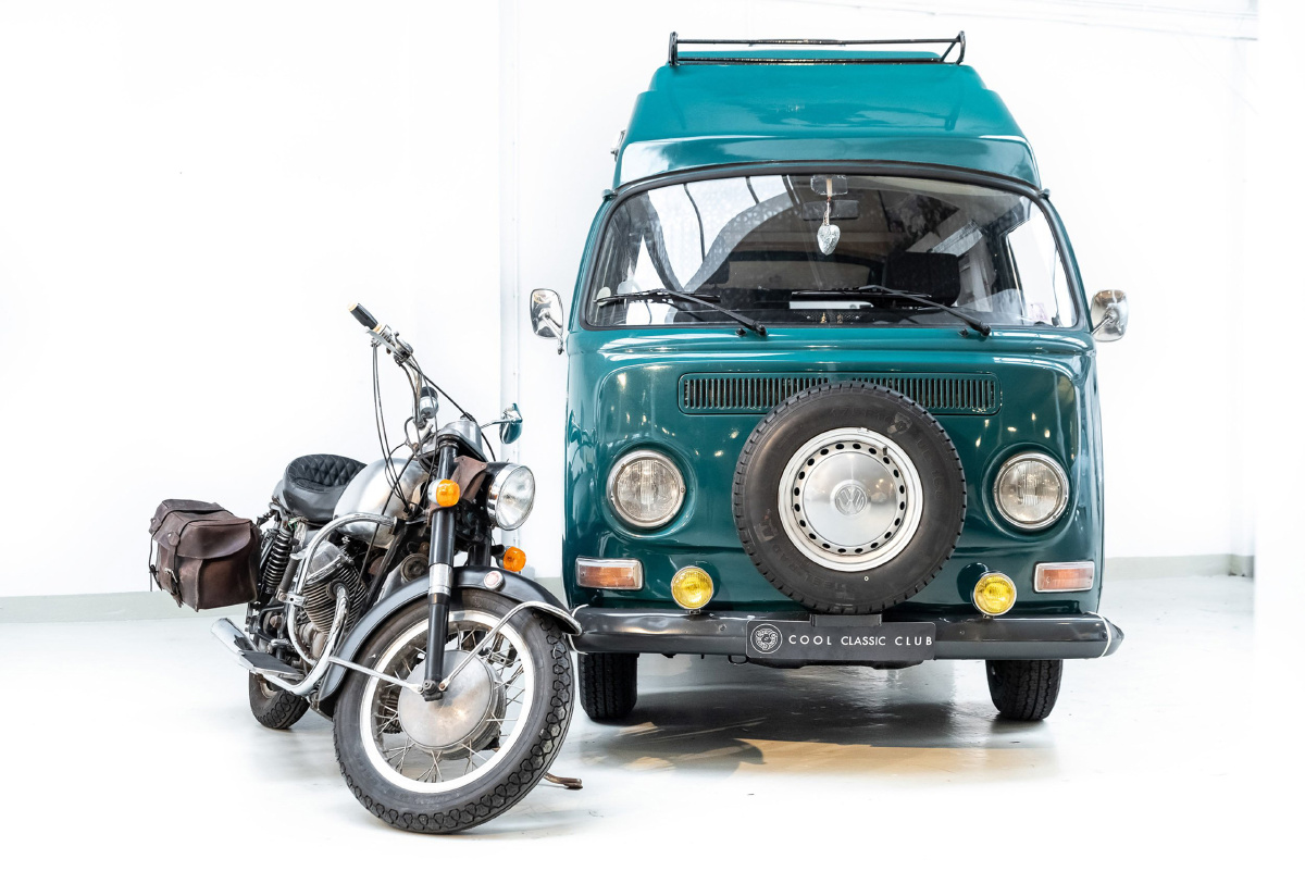 绿色1971大众volkswagent2highroof房车