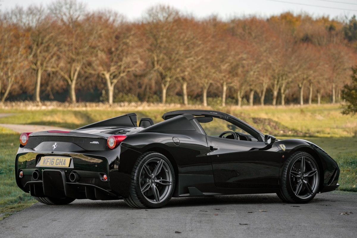 全黑法拉利敞篷超跑 ferrari 458 speciale aperta - 先来一个轮