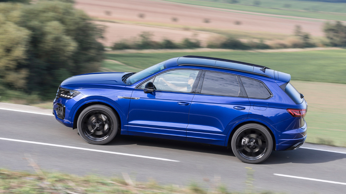 volkswagentouaregr蓝色大众途锐rsuv