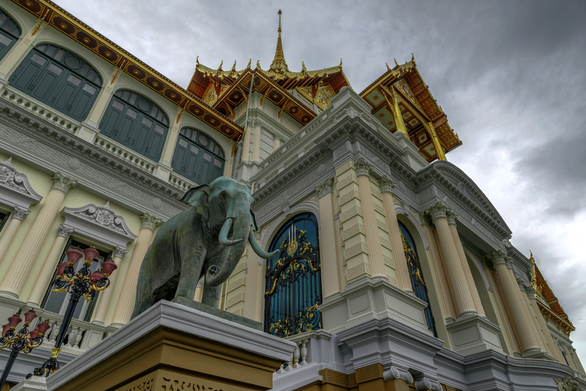 节基殿建成于拉玛五世时期,节基含有神圣和帝王的意思,也是曼谷王朝的