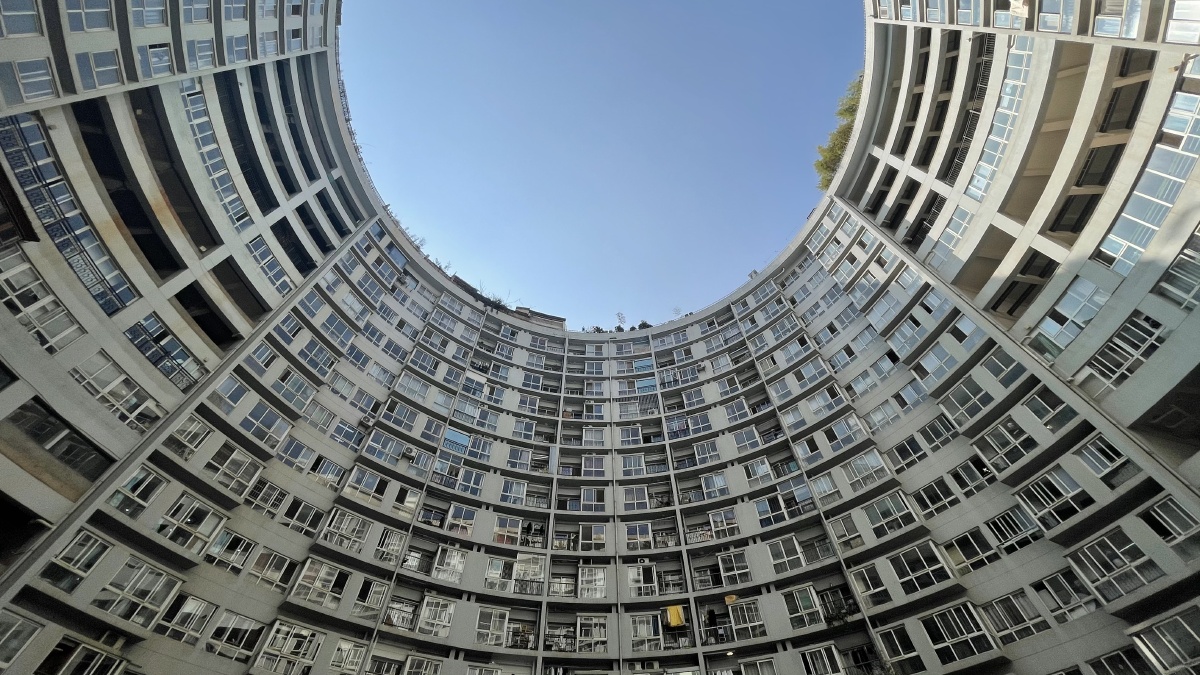 【昆明记忆·楼梯之美-傲城大厦】 地点:昆明市五华区人民中路39号