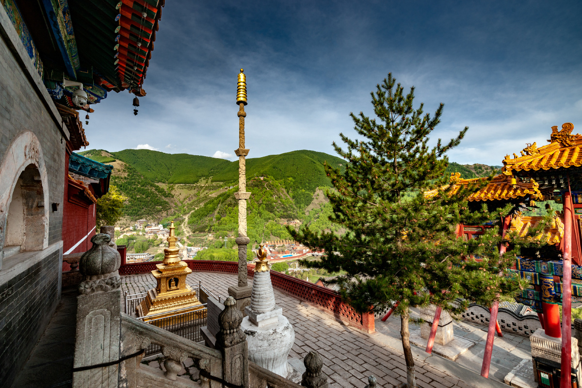 五台山菩萨顶风光