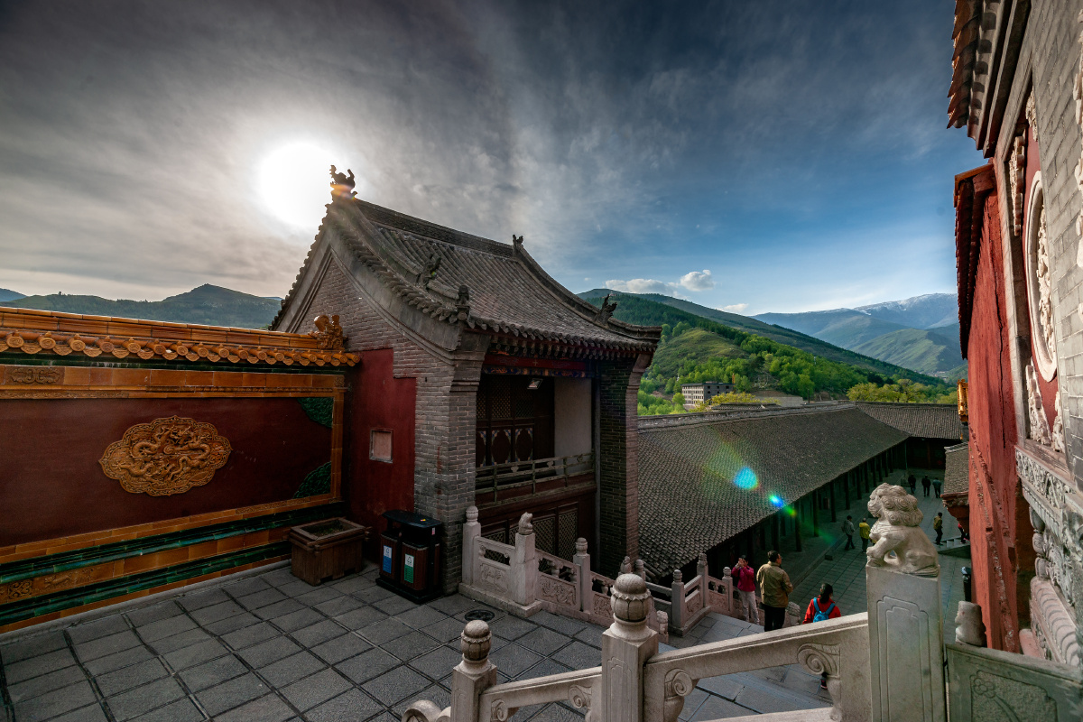 五台山菩萨顶风光