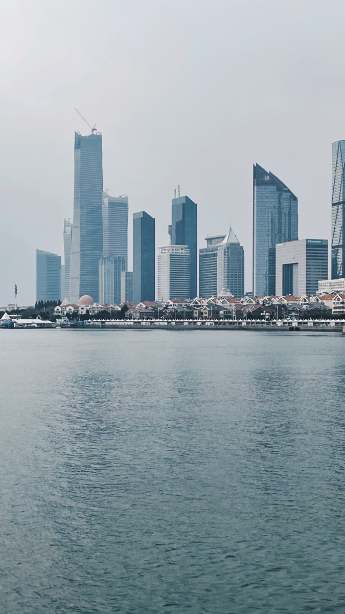 青岛cbd城市天际线