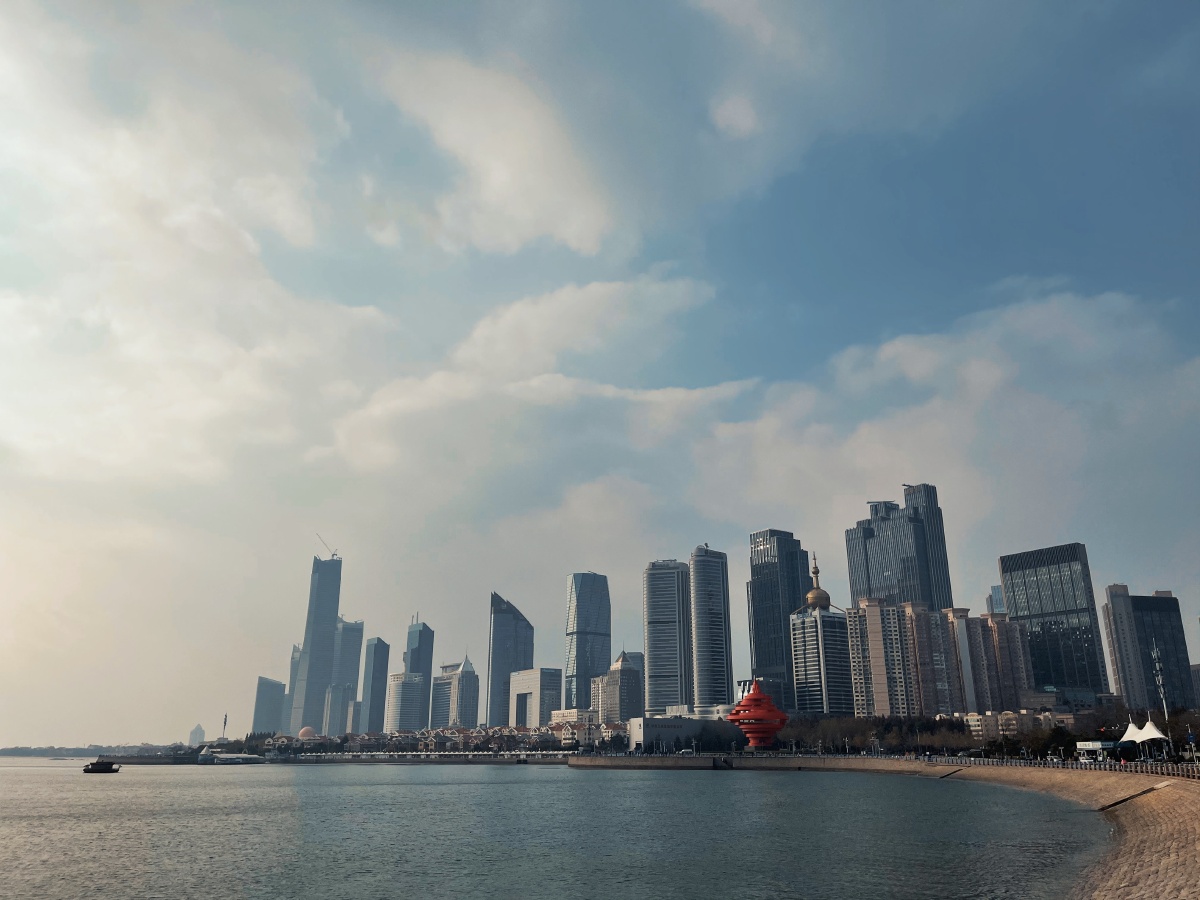 青岛cbd城市天际线