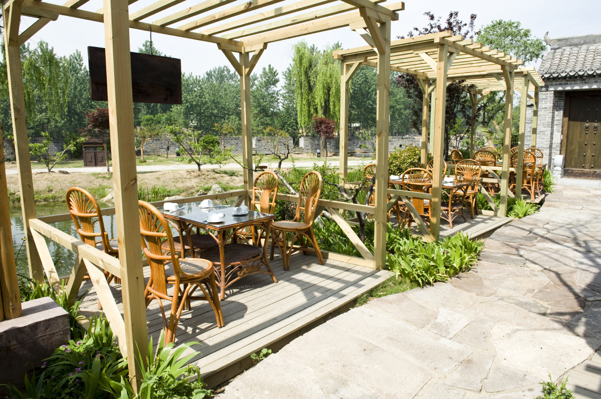 风景区户外休闲卡座