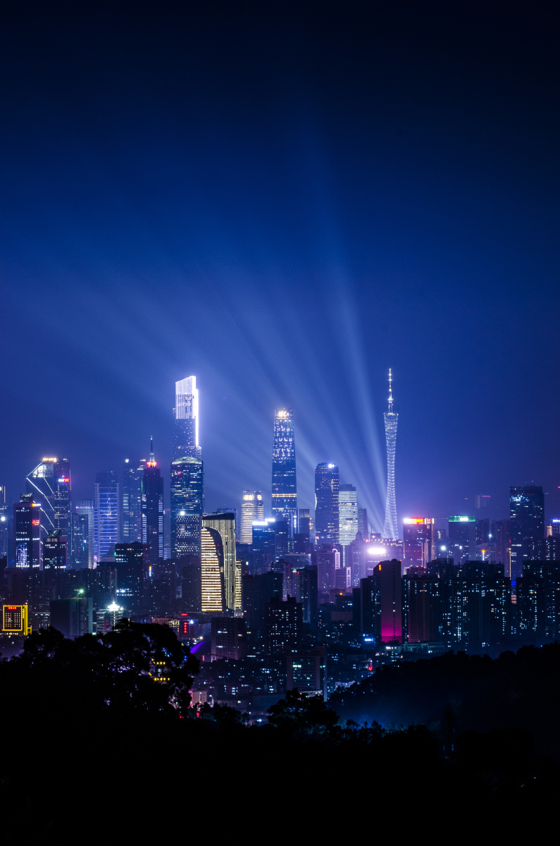 白云山广州塔灯光秀