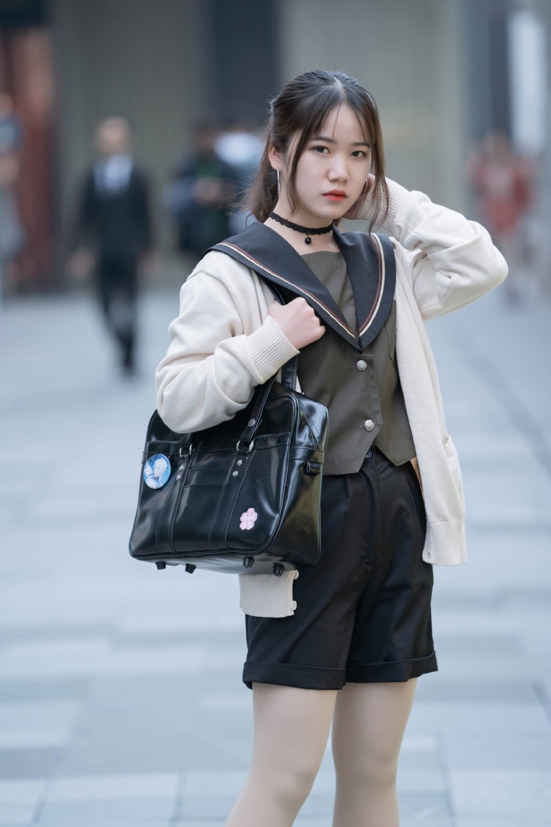 成都太古里街拍jk小姐姐