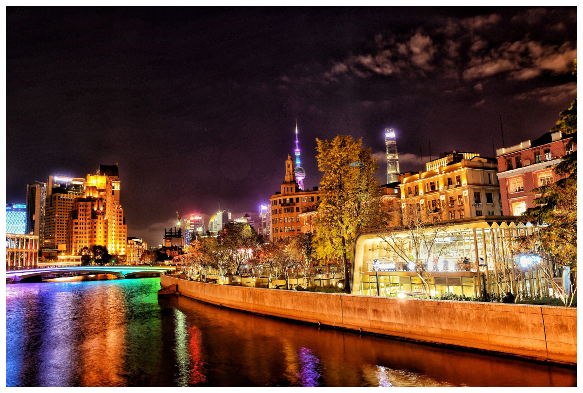 秀秀家乡魔都苏州河畔美景