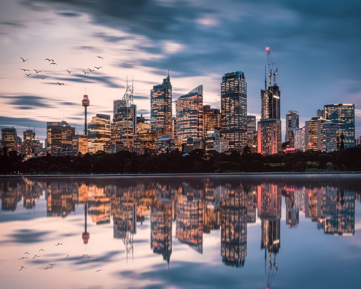 悉尼cbd城市天际线