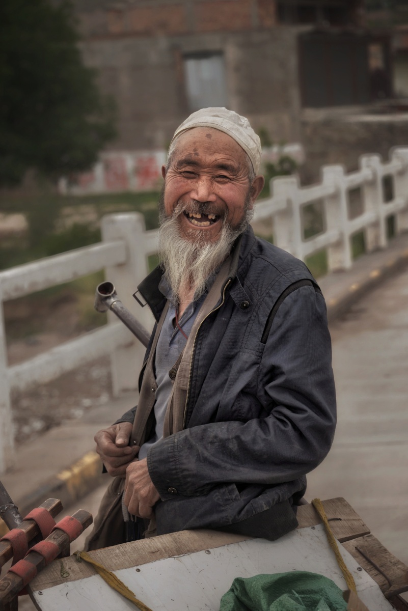 乐观的甘肃老汉