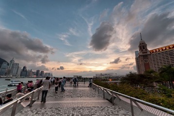 維多利亞港黃昏