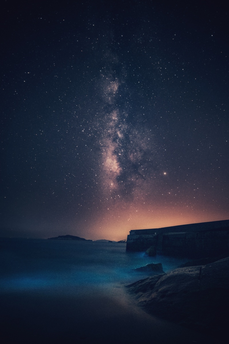 花鸟岛银河荧光海