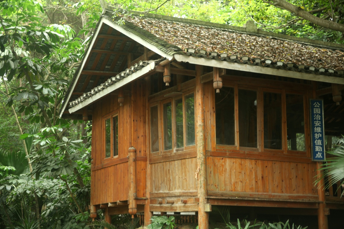 公园里的小木屋