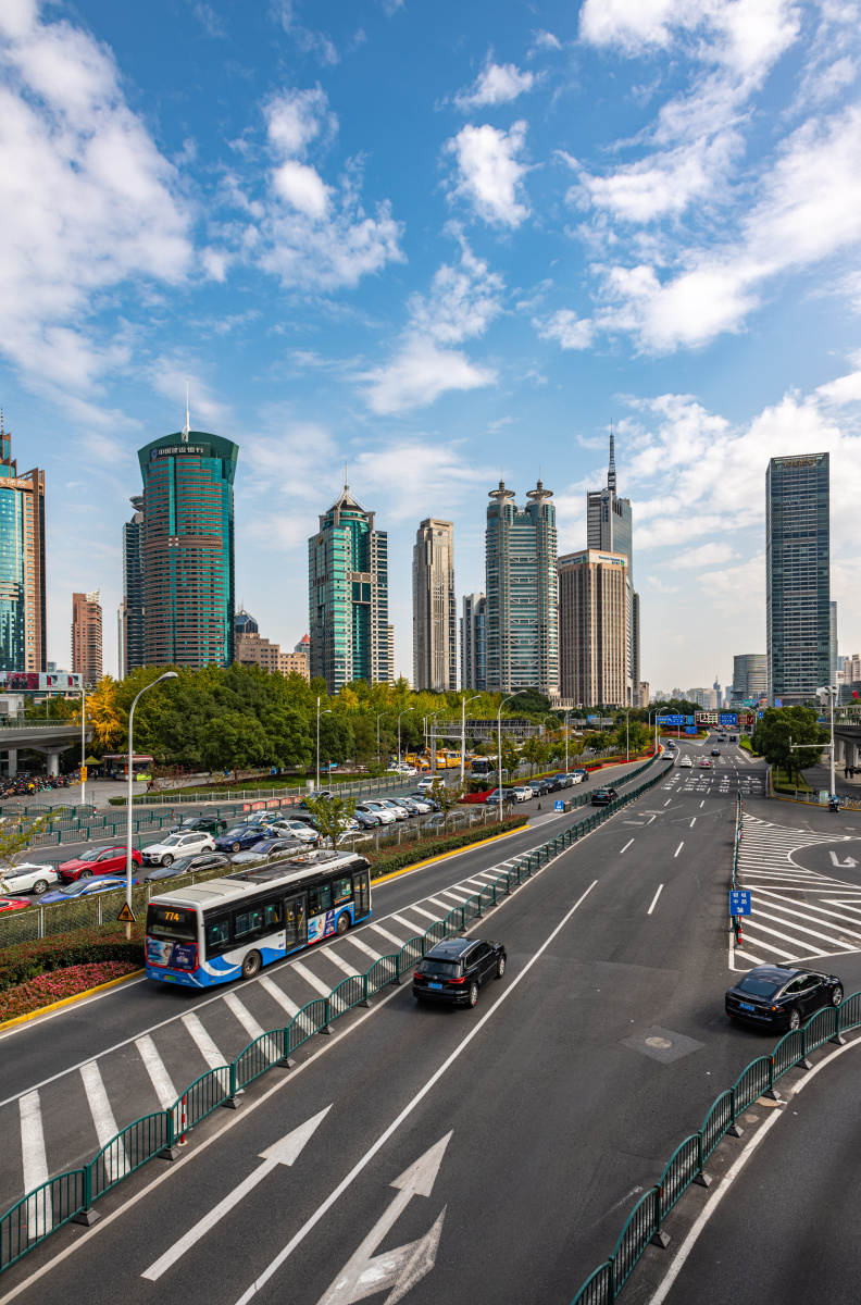 上海陆家嘴城市风光上海地标上海城市天际线