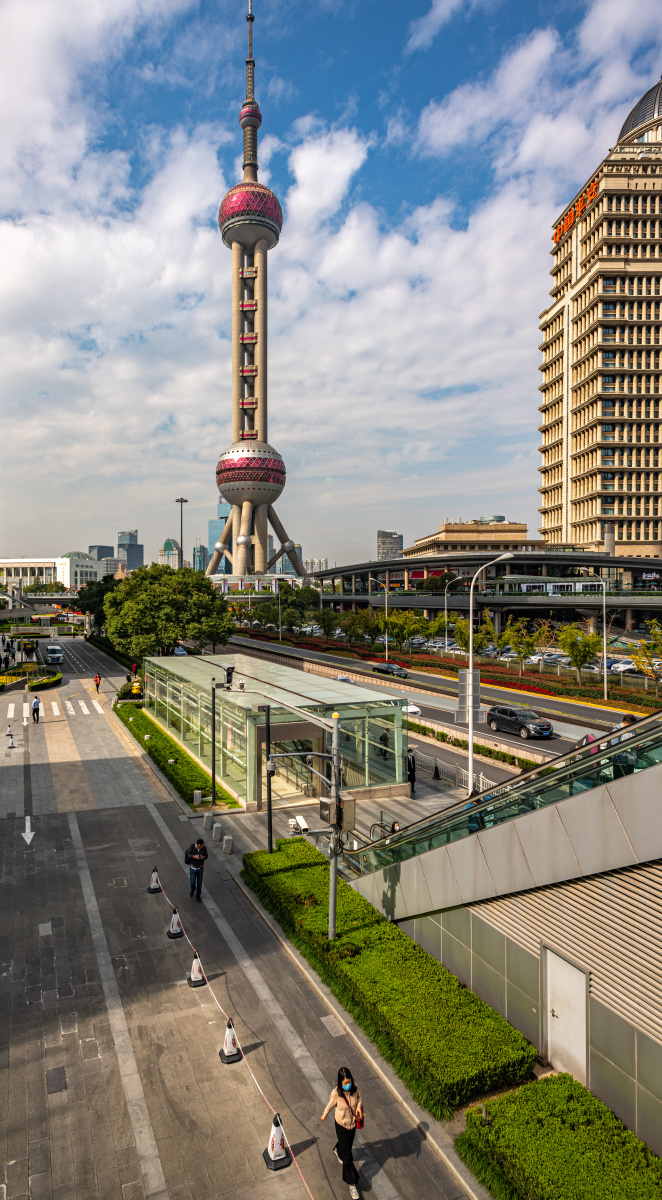 上海陆家嘴城市风光上海地标上海城市天际线