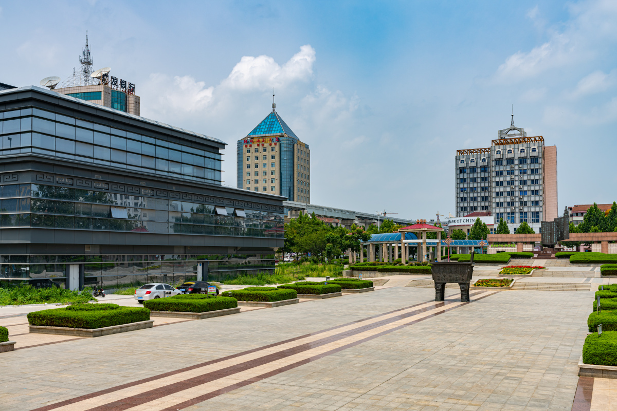 山东省邹城市文化广场暑期随拍映像