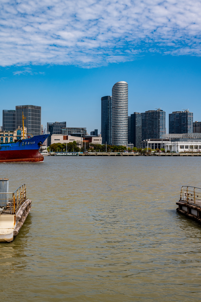 上海浦东世博公园后滩公园黄浦江两岸风光