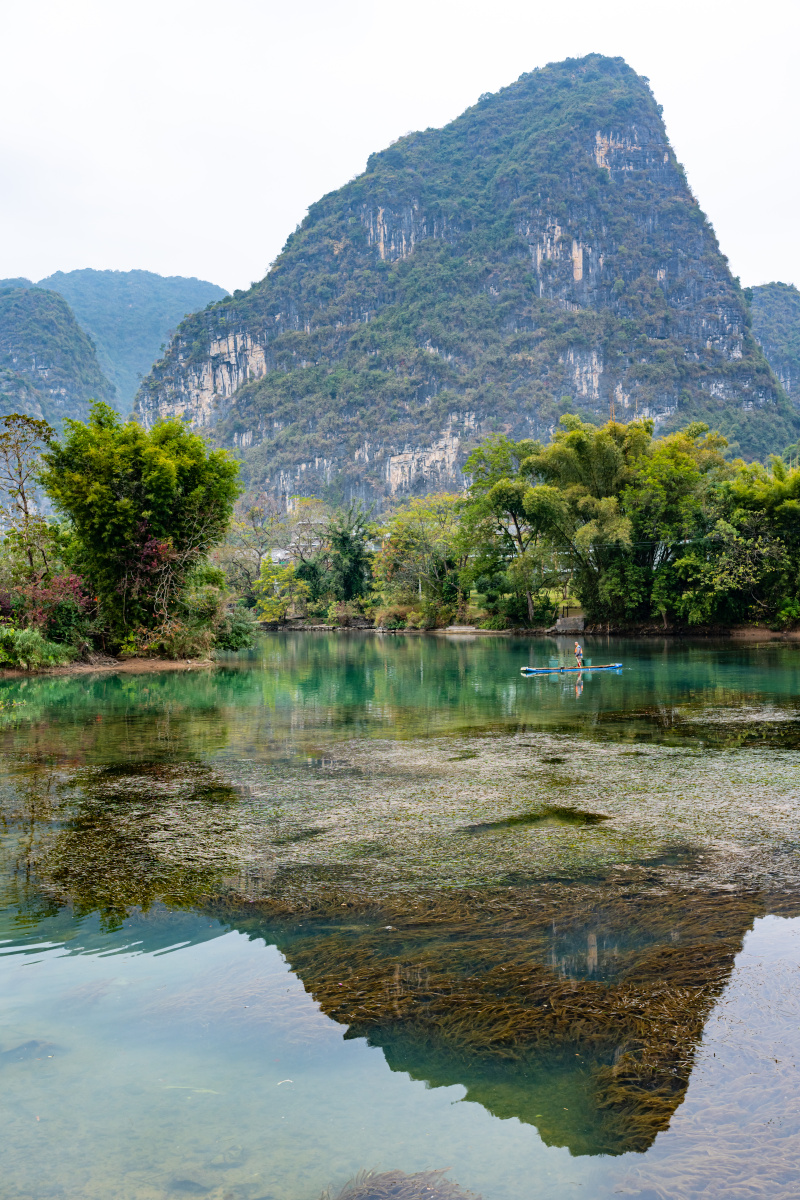 桂林山水阳朔十里画廊遇龙河风光