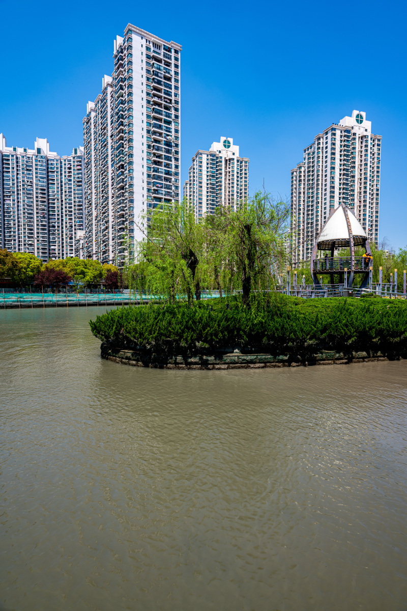 上海普陀苏州河梦清园环保主题公园春色