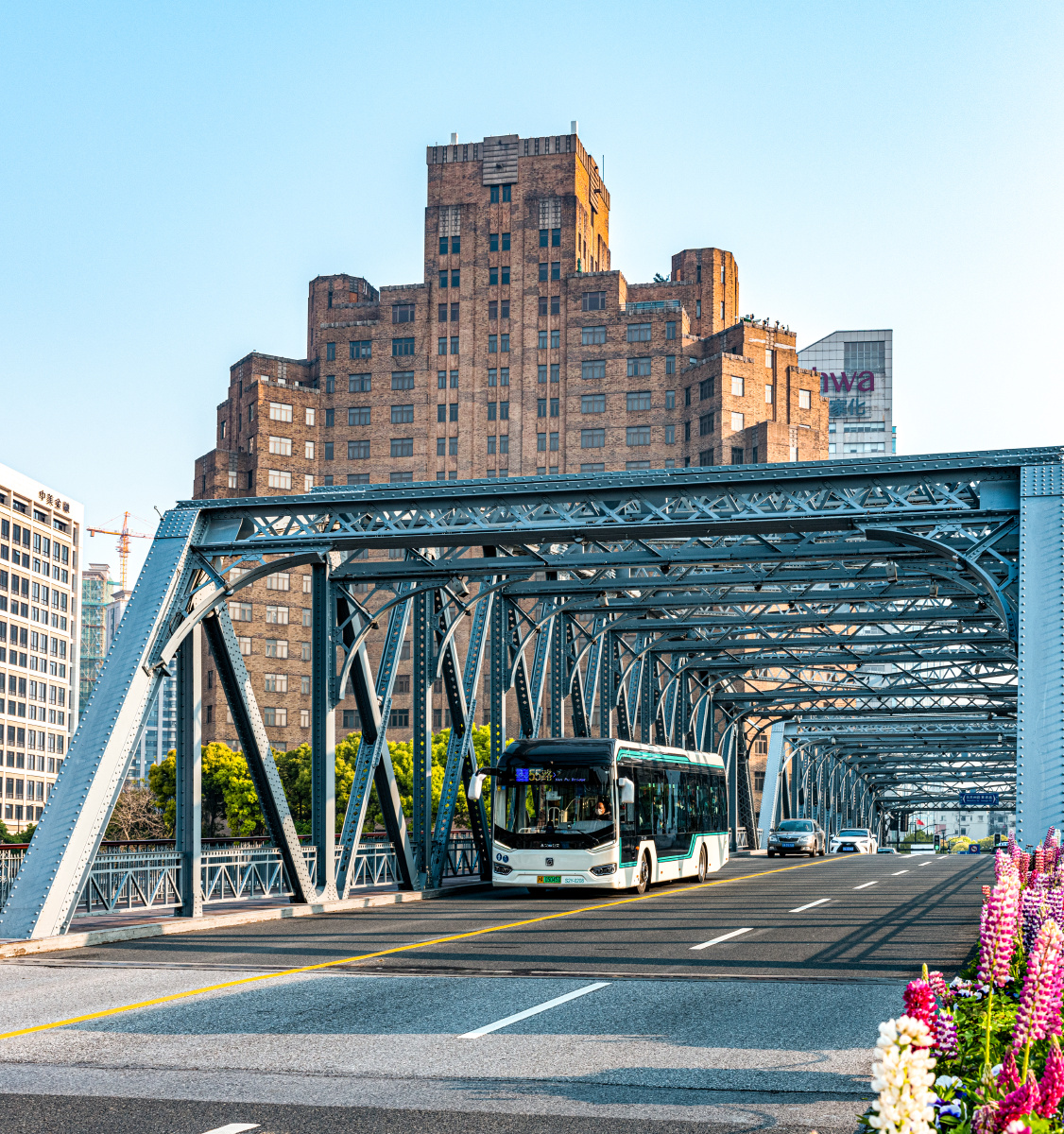 上海外滩外白渡桥的清晨