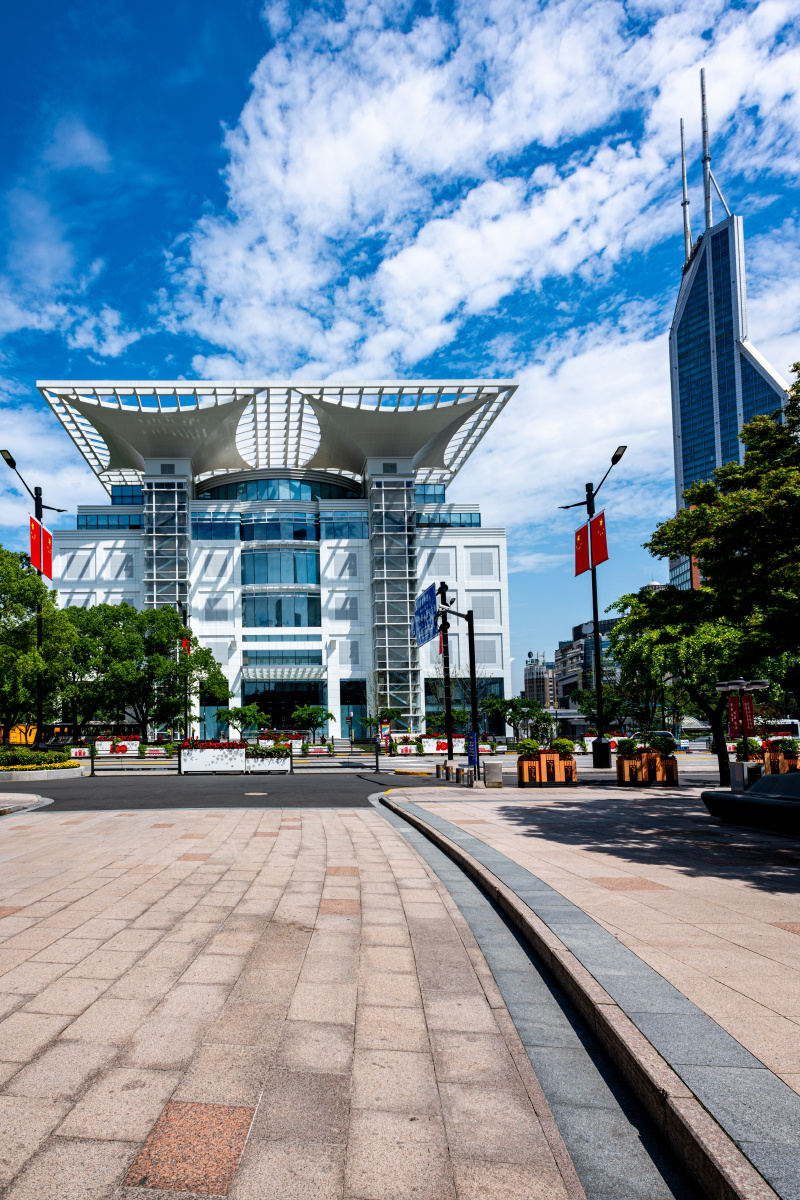 上海人民广场夏天