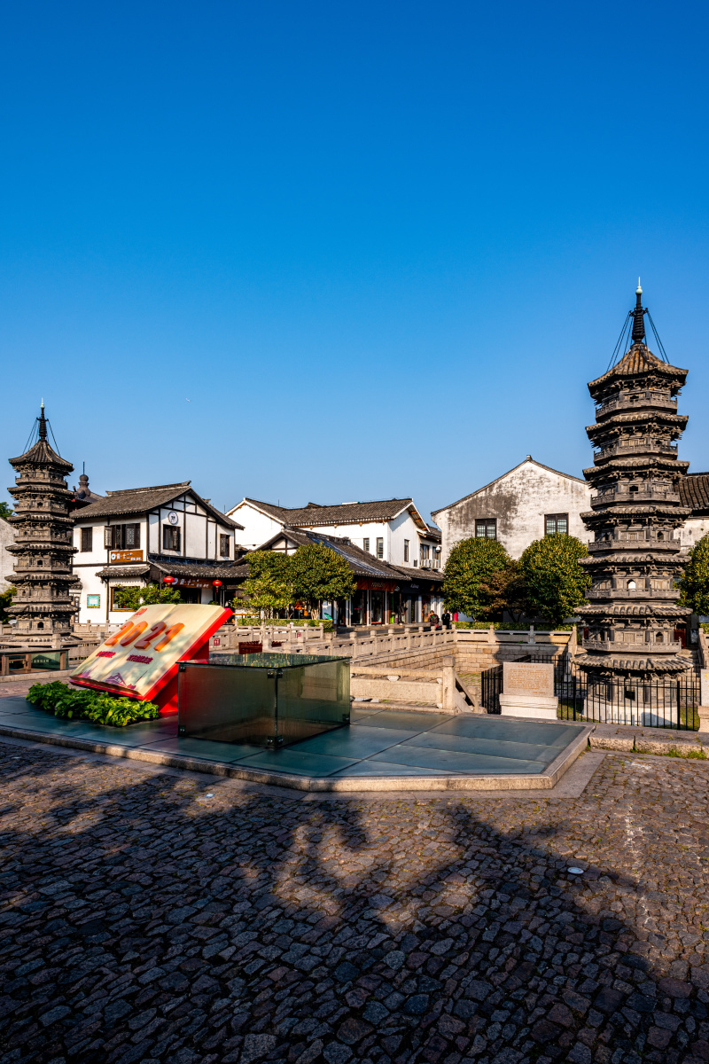 上海嘉定南翔双塔南翔砖塔建筑