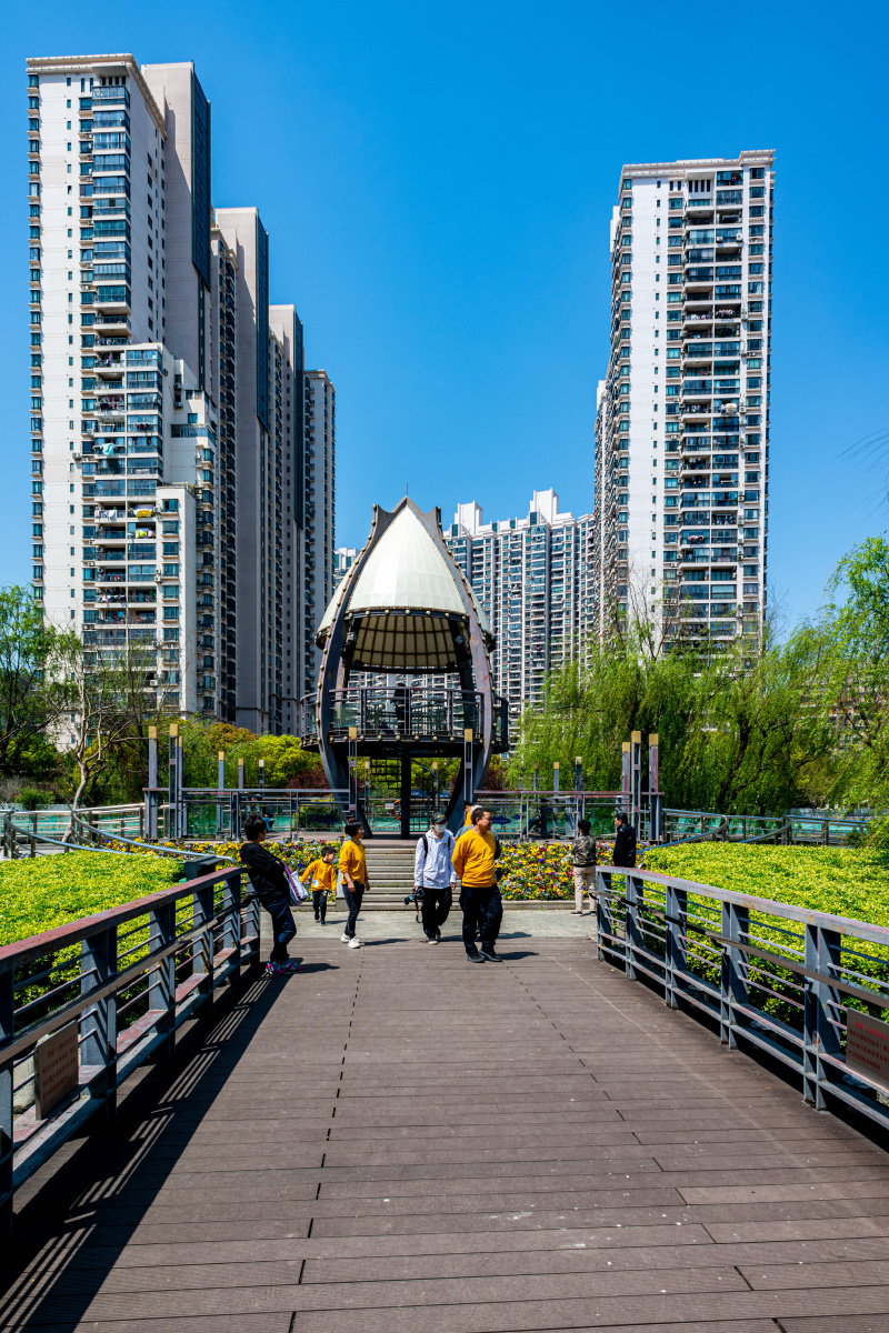 上海普陀苏州河梦清园环保主题公园春色