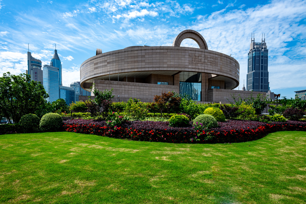 上海人民广场夏天