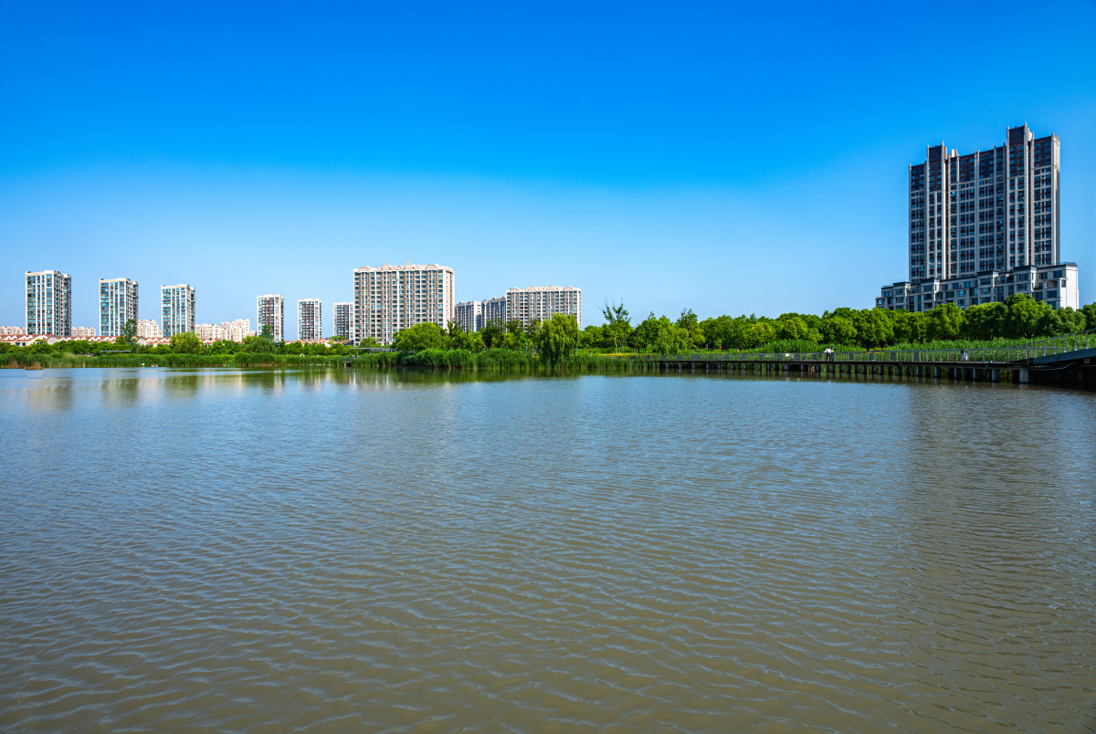 上海嘉定南翔陈翔留云湖湿地公园景观